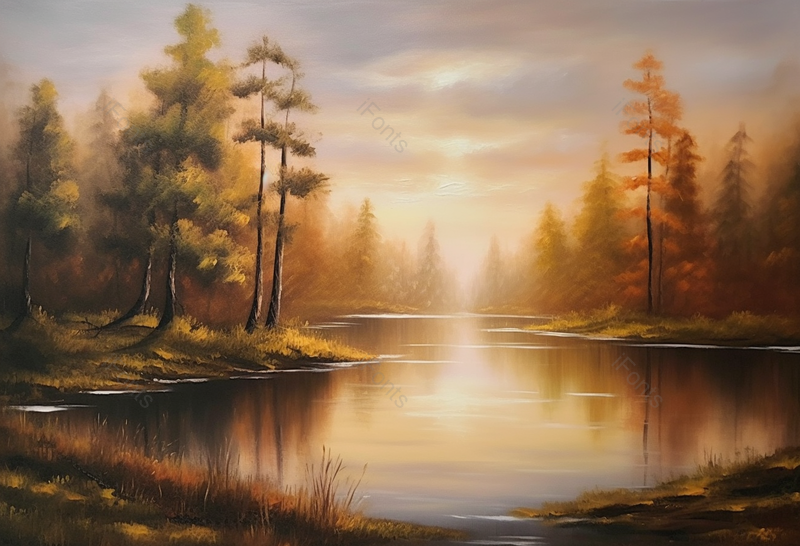 多雾的天气湖面上的风景,高清,摄影图,摄影图片,图片大全,摄影图免费下载